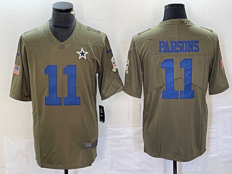 Men Dallas Cowboys #11 Parsons green Nike Olive Salute To Service Limited NFL Jersey->philadelphia phillies->MLB Jersey